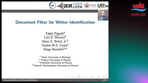 Document Filter for Writer Identification