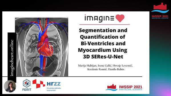 Segmentation and Quantification of Bi-Ventricles and Myocardium Using 3D SERes-U-Net