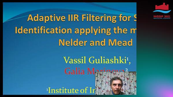 Adaptive IIR Filtering for System Identification applying the method by Nelder and Mead