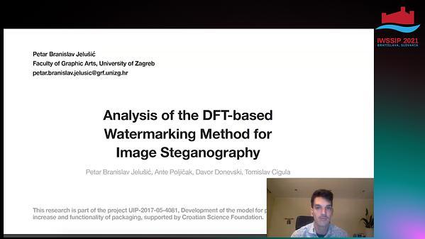 Analysis of the DFT-based Watermarking Method for Image Steganography