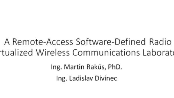 A Remote-Access Software-Defined Radio Virtualized Wireless Communications Laboratory