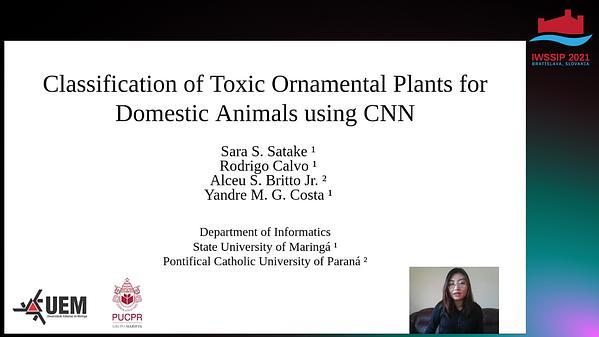 Classification of Toxic Ornamental Plants for Domestic Animals using CNN