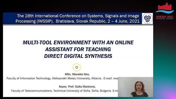 Multi-tool environment with an online assistant for teaching Direct Digital Synthesis