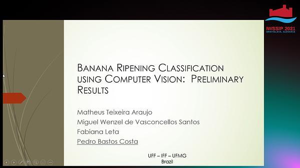Banana Ripening Classification using Computer Vision: Preliminary Results