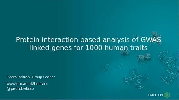 Protein interaction based analysis of GWAS linked genes for 1000 human traits