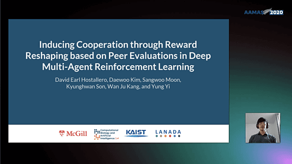 Inducing Cooperation through Reward Reshaping based on Peer Evaluations in Deep Multi-Agent Reinforcement Learning