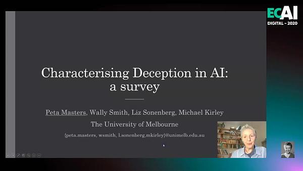 Characterising Deception in AI: a survey