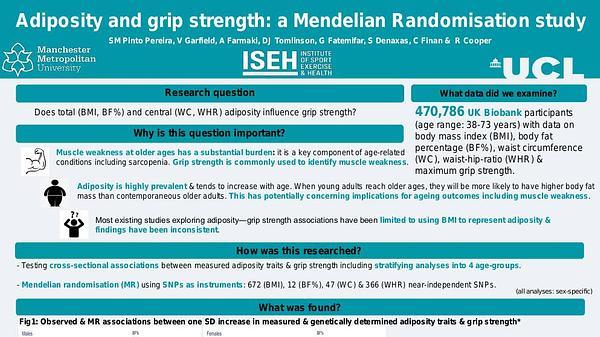 Adiposity and grip strength: a Mendelian Randomisation study