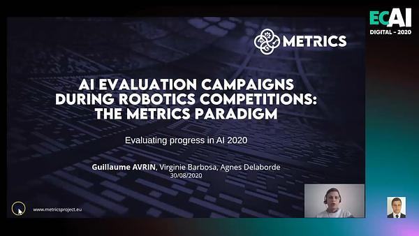 AI evaluation campaigns during robotics competitions: the METRICS paradigm
