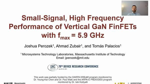 Small-Signal, High Frequency Performance of Vertial GaN FinFETs with fmax=5.9 GHz