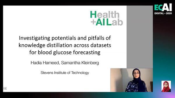 Investigating potentials and pitfalls of knowledge distillation across datasets for blood glucose forecasting