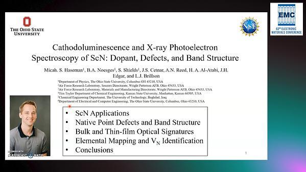 Cathodoluminescence and X-Ray Photoelectron Spectroscopy of ScN: Dopant, Defects and Band Structure