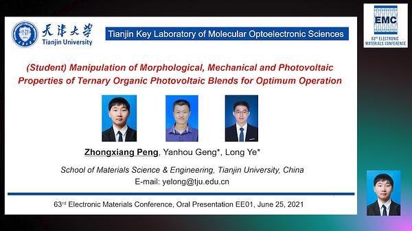 Manipulation of Morphological, Mechanical and Photovoltaic Properties of Ternary Organic Photovoltaic Blends for Optimum Operation