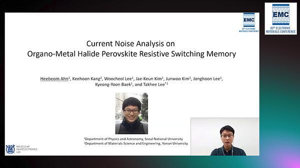 Current Noise Analysis on Organo-Metal Halide Perovskite Resistive Switching Memory