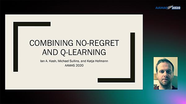 Combining No-Regret and Q-Learning