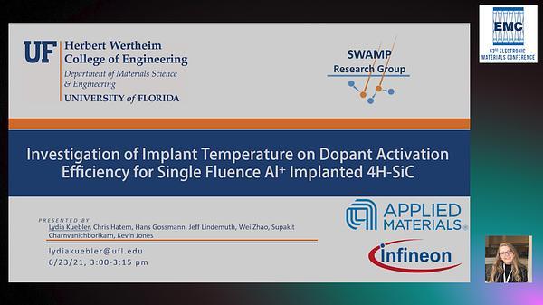 Investigation of Implant Temperature on Dopant Activation Efficiency for Single Fluence Al+ Implanted 4H-SiC