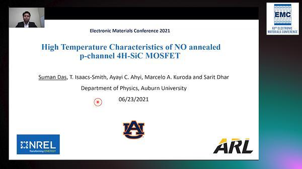 High Temperature Characteristics of NO Annealed P-Channel 4H-SiC MOSFET