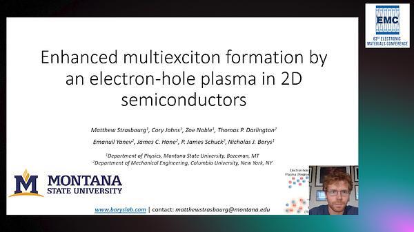 Enhanced Multiexciton Formation by an Electron-Hole Plasma in 2D Semiconductors
