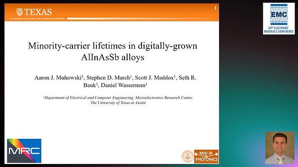 Minority-Carrier Lifetimes in Digitally-Grown AlInAsSb Alloys