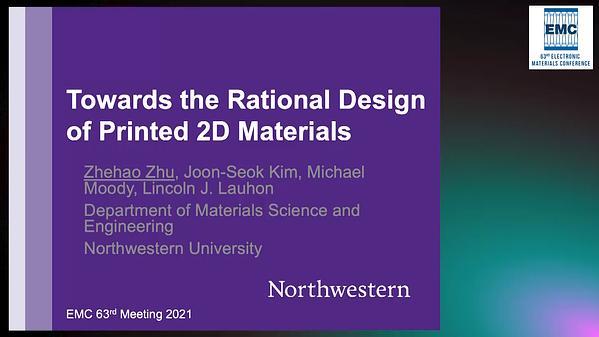Towards the Rational Design of Printed 2D Materials