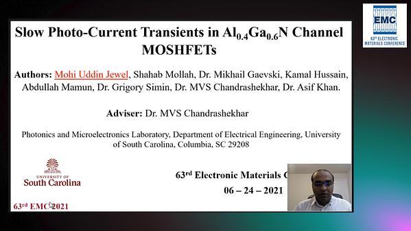 A Comparative Study of Slow Current Transients in Al0.4Ga0.6N Channel MOSHFET’s with Back Barriers