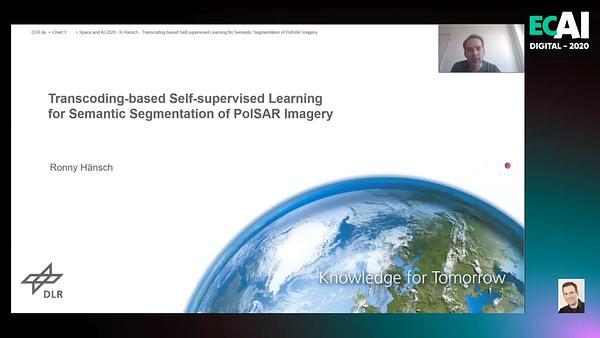 Transcoding-based self-supervised learning for semantic segmentation of PolSAR imagery