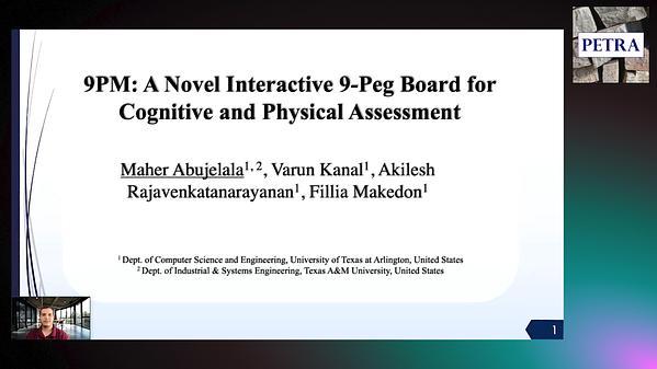 A Novel Interactive 9-Peg Board for Cognitive and Physical Assessment