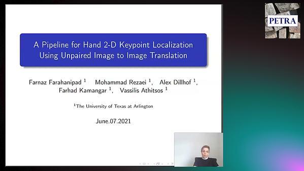 A pipeline for Hand 2-D Keypoint Localization using Unpaired Image to Image Translation