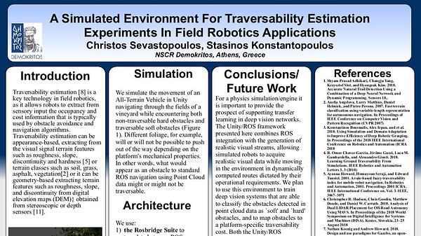 A Simulated Environment For Traversability Estimation Experiments In Field Robotic Applications