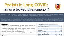 Pediatric Long-COVID: An overlooked
phenomenon?