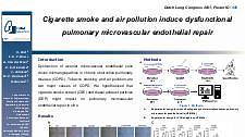 Cigarette smoke and air pollution induce dysfunctional pulmonary microvascular endothelial repair