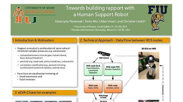 Towards building rapport with a Human Support Robot