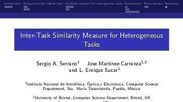 Inter-Task Similarity Measure for Heterogeneous Tasks