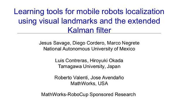 Learning tools for mobile robots localization using visual landmarks and the extended Kalman filter