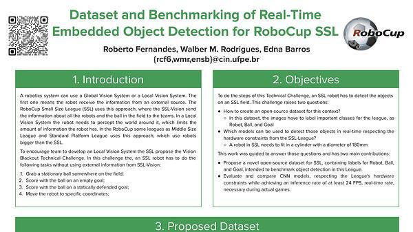 Dataset and Benchmarking of Real-Time Embedded Object Detection for RoboCup SSL