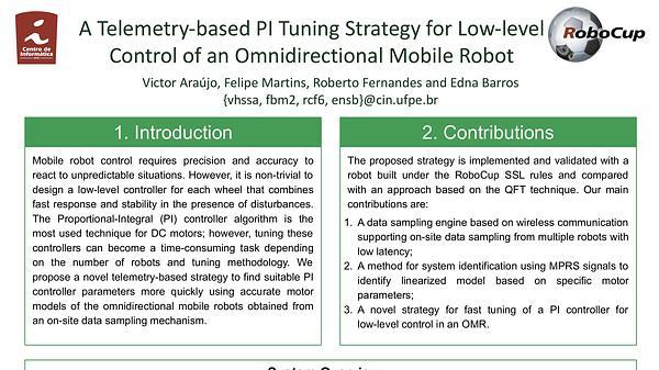 A Telemetry-based PI Tunning Strategy for Low-level Control of an Omnidirectional Mobile Robot