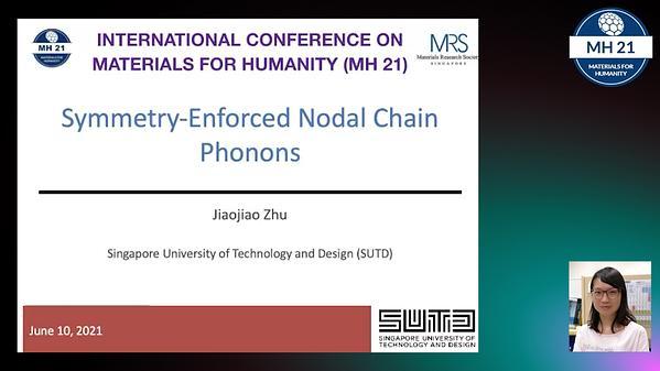 Symmetry-Enforced Nodal Chain Phonons