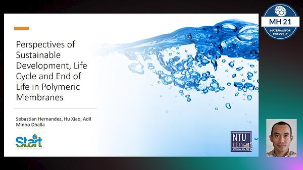 Perspectives of sustainable development, life cycle and end of life in polymeric membranes