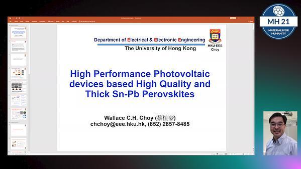 High Performance Photovoltaic devices based High Quality and Thick Sn-Pb Perovskites
