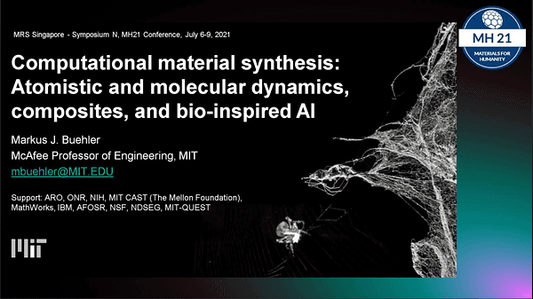 Computational material synthesis: Atomistic and molecular dynamics, composites, and bio-inspired AI