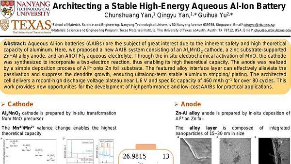 Architecting a Stable High-Energy Aqueous Al-Ion Battery