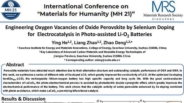 Engineering Oxygen Vacancies of Oxide Perovskite by Selenium Doping for Electrocatalysis in Photo-assisted Li−O2 Batteries