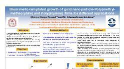 Biomimetic-templated growth of gold nanoparticle-Poly(methyl-methacrylate) and Poly(styrene) films for different applications