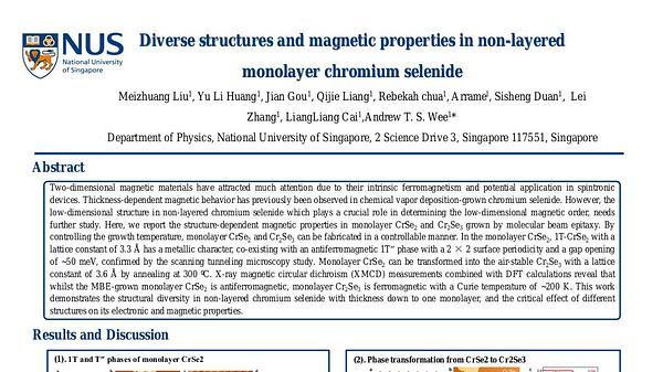 Diverse structures and magnetic properties in non-layered monolayer chromium selenide