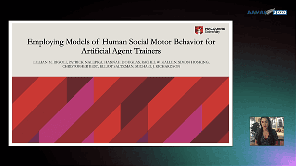 Employing Models of Human Social Motor Behavior for Artifical Agent Trainers