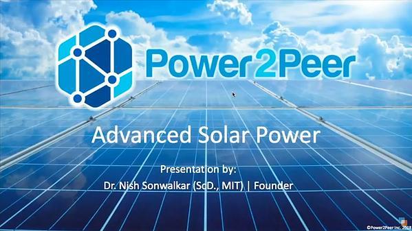 Power2Peer's Advanced Solar Technology - Start Engine Demo Day Presentation