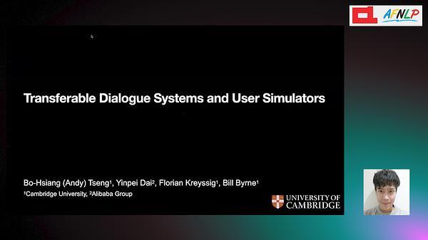 Transferable Dialogue Systems and User Simulators