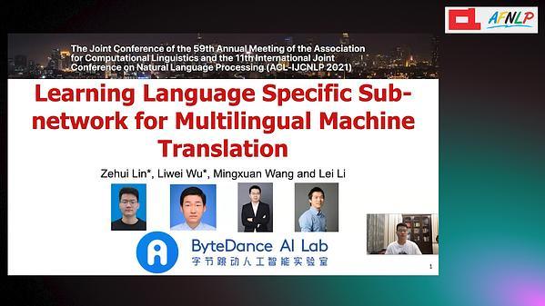 Learning Language Specific Sub-network for Multilingual Machine Translation