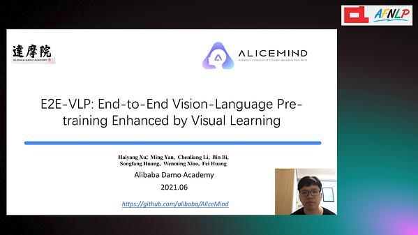 E2E-VLP: End-to-End Vision-Language Pre-training Enhanced by Visual Learning