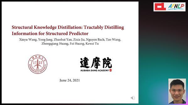 Structural Knowledge Distillation: Tractably Distilling Information for Structured Predictor